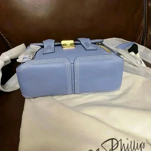 NWT 3.1 Phillip Lim Mini Pashli Satchel Bag Chambray Blue - Picture 6 of 11